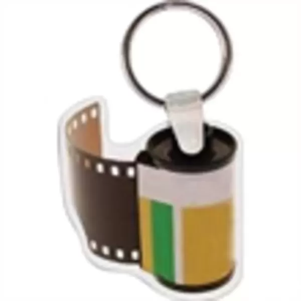 Film shaped key tag,