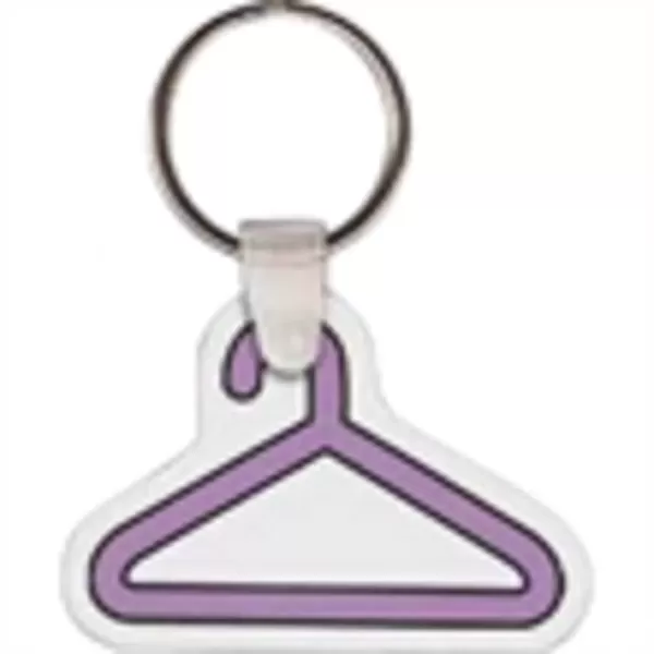 Hanger shaped key tag,