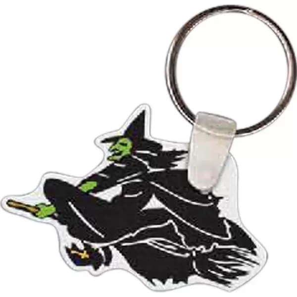 Witch shaped key tag