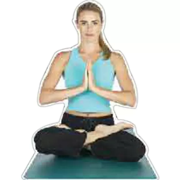 Yoga instructor-shaped thin magnet,