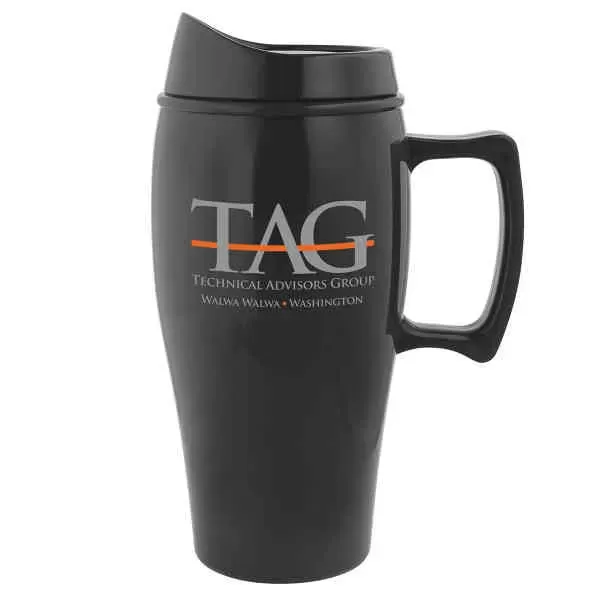 18 oz travel mug.