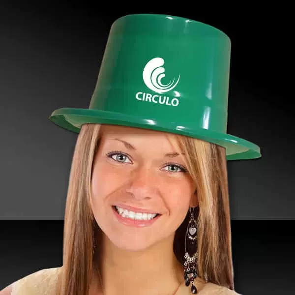 Green top hat made