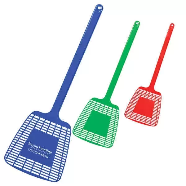 Long handle fly swatter