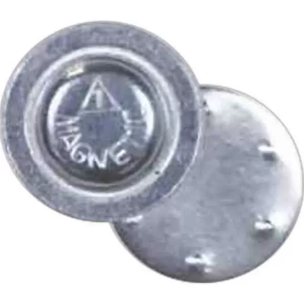 Silver circle magnet that