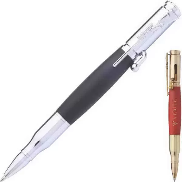 Bullet Brass Push-Lock Ballpoint