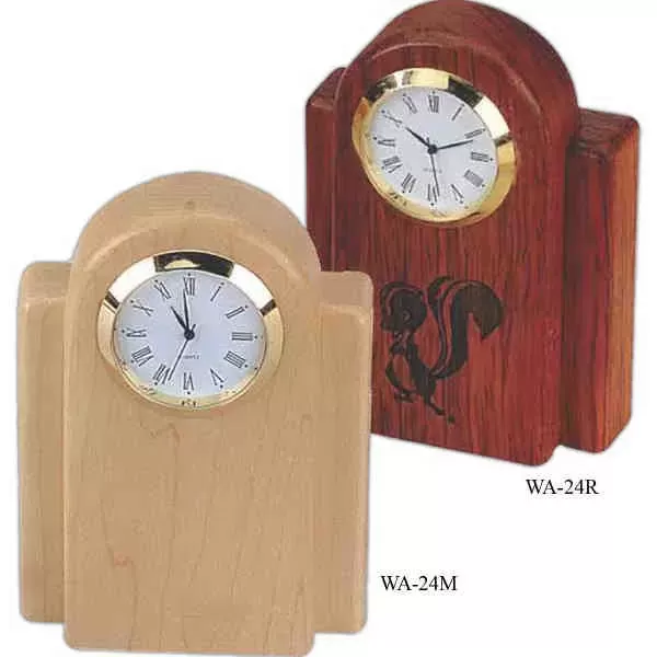 Maple Desk Clock w/