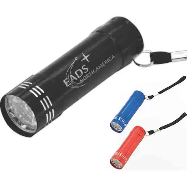 9-LED palm flashlight, with