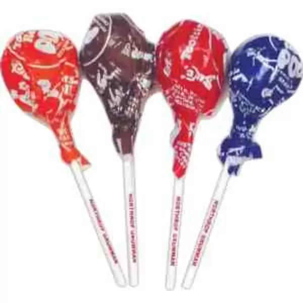 Lollipops with tootsie roll