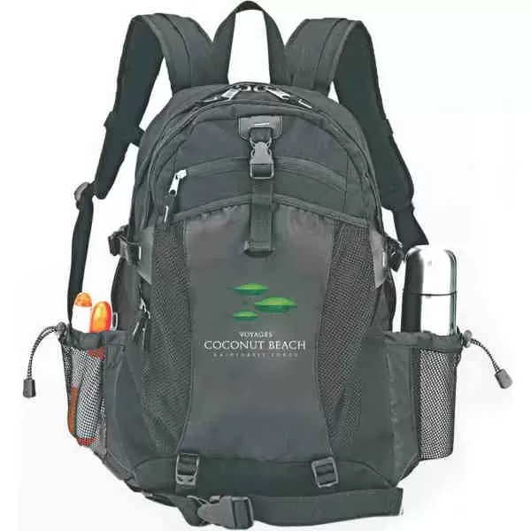 Polyester computer backpack, holds