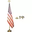 Mounted USA flag set