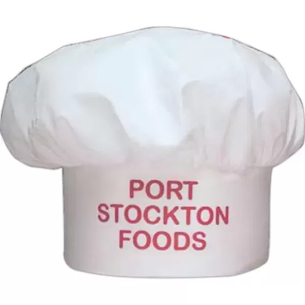 White muslin chef hat