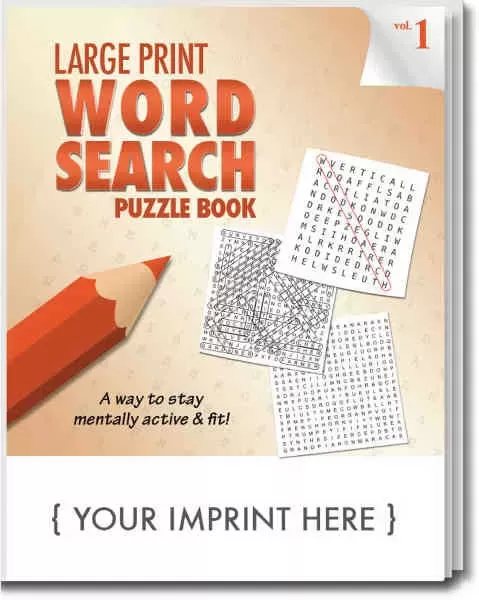Large print word search