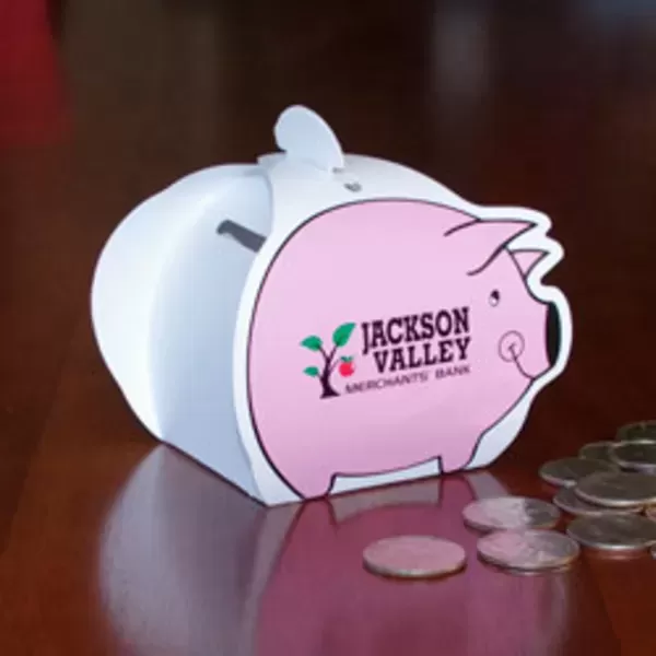 Paper piggy bank. 