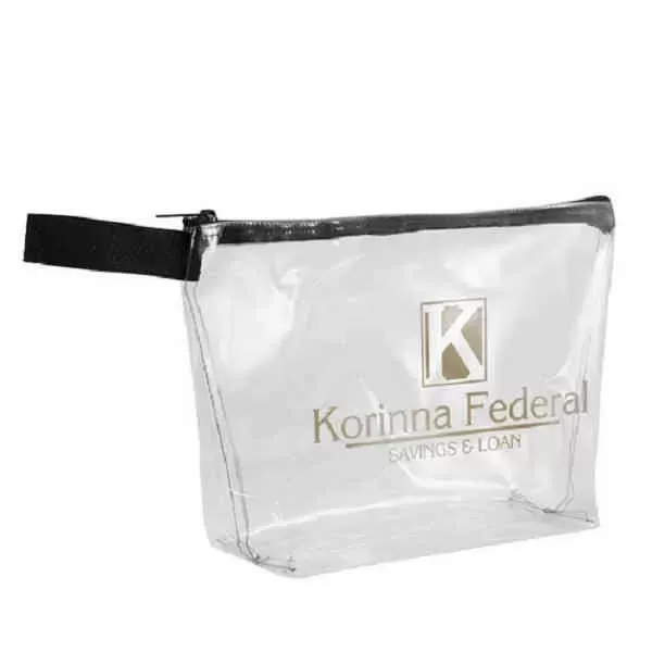 Clear vinyl bag which