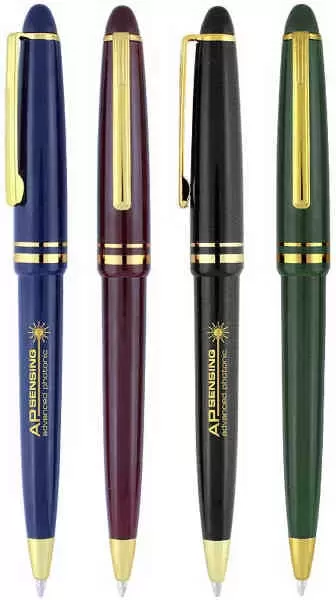 Pen with solid colored