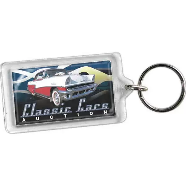 Large acrylic key tag