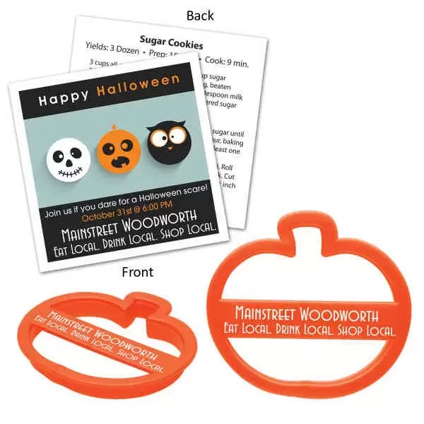 Pumpkin-shaped cookie cutter with
