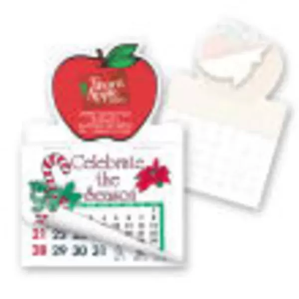 Apple Shape Stick'em Calendar