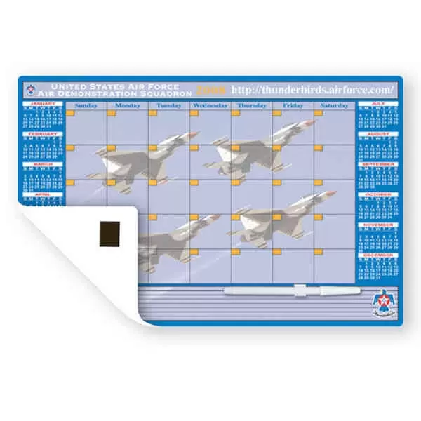 Memo board calendar with