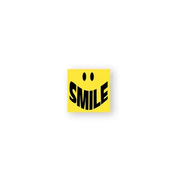 Square lapel sticker printed