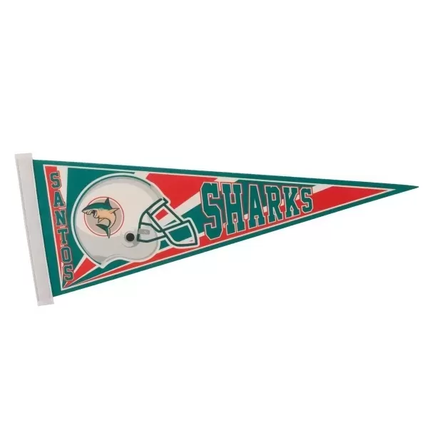 Soft, plush felt pennant