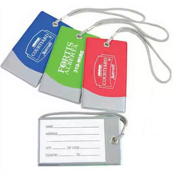 Luggage tag in bright