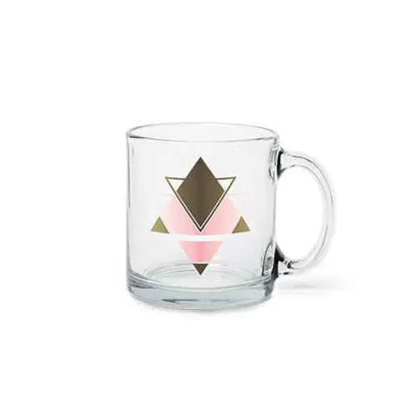 Glass clear coffee mug