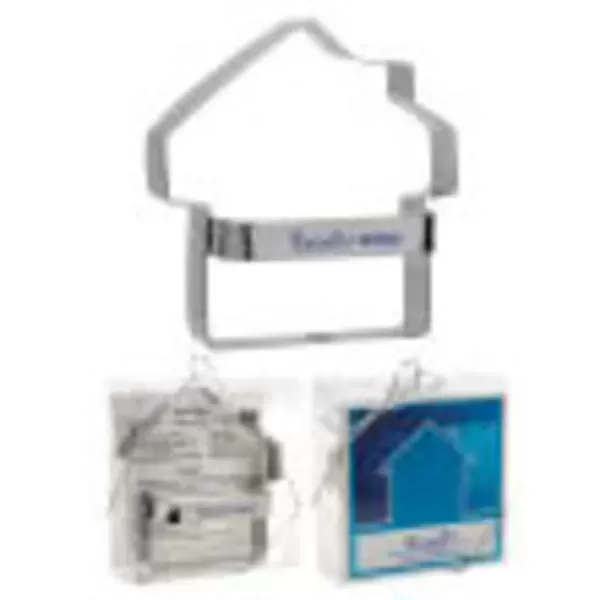 House-shaped metal cookie cutter