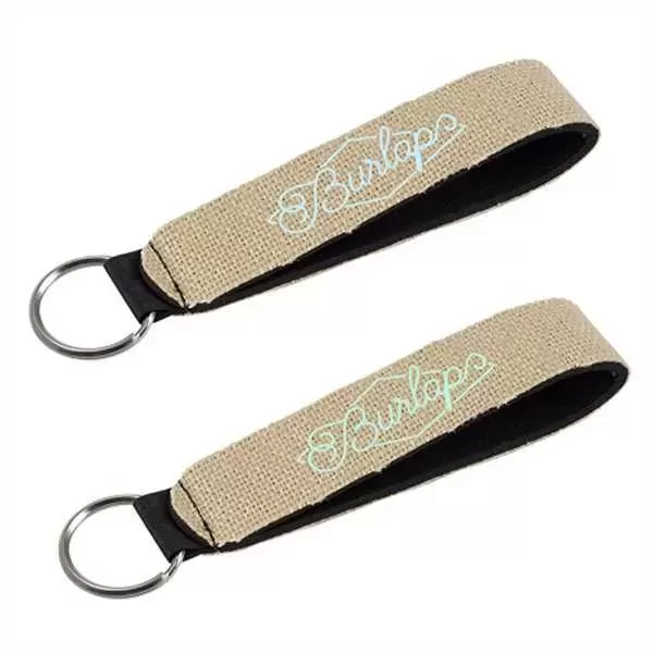 Burlap-Neoprene Wrist Strap Key