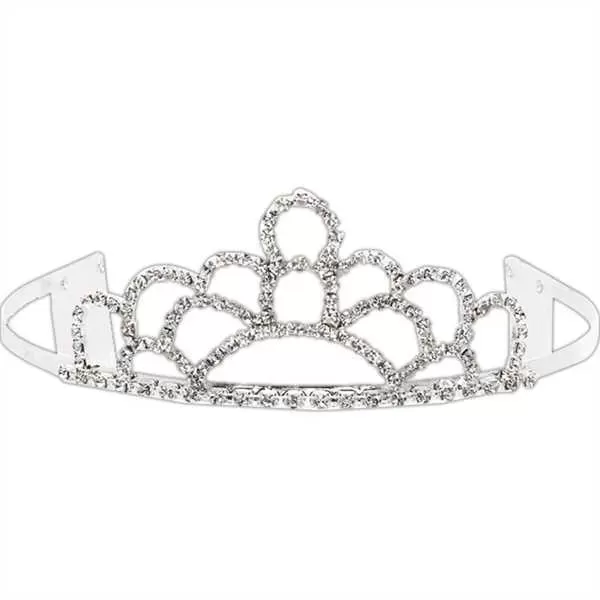 Silver tiara. Imports only.