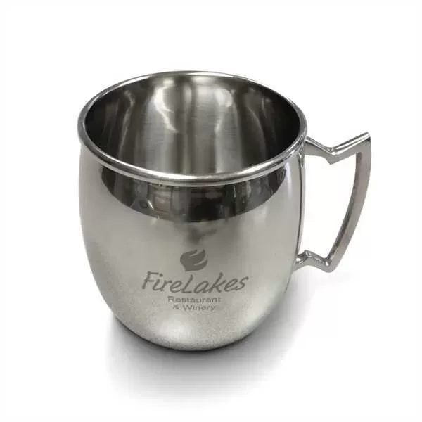 A stainless steel mule