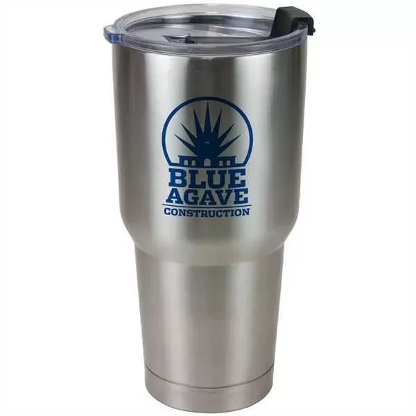 Stainless steel drinking glass