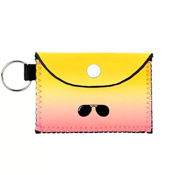 Neoprene case with keyring