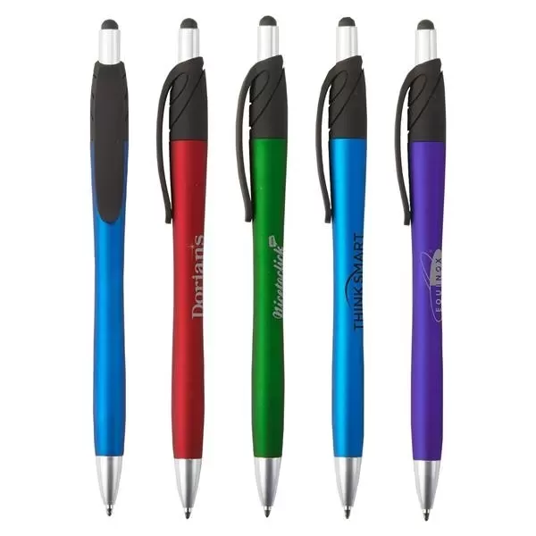 Plunger-action stylus pen with