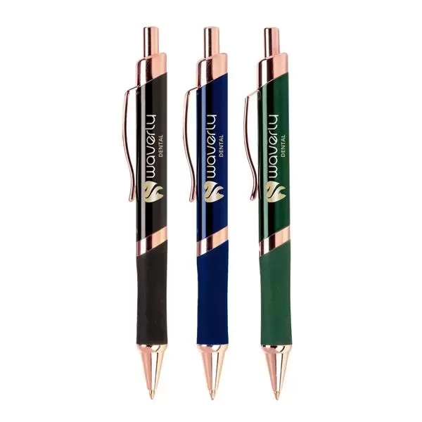 Push-action metal ballpoint pen