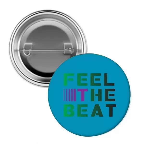 Full-color pin back button