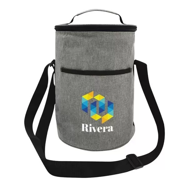 Heathered cooler bag with