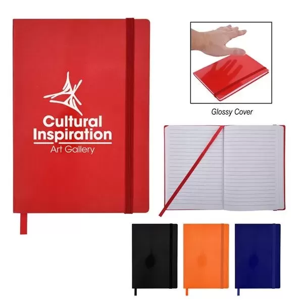 Glossy journal that provides