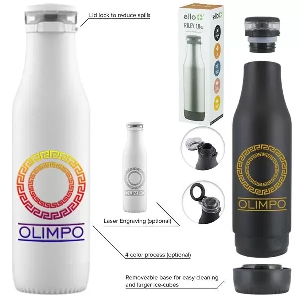Vacuum-insulated double walled bottle