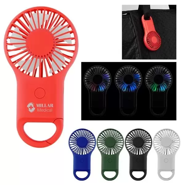 Rechargeable handheld fan with