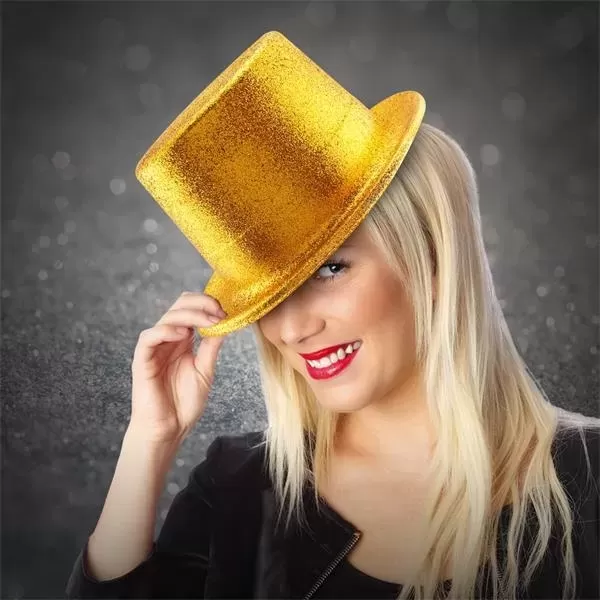 Glittery top hat made