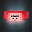 Silicone wristband with red