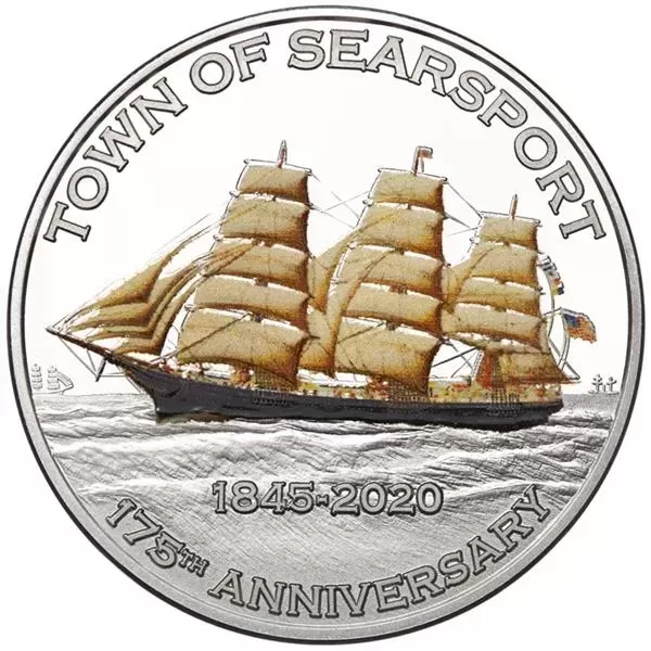 Colorized fine silver commemorative.