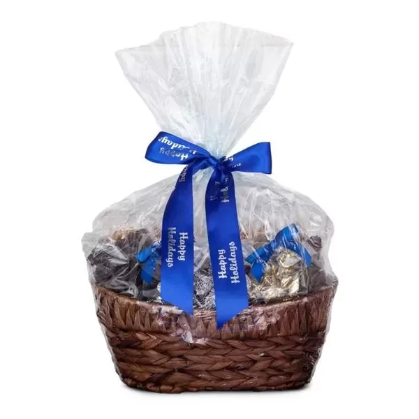 Gift basket packed with