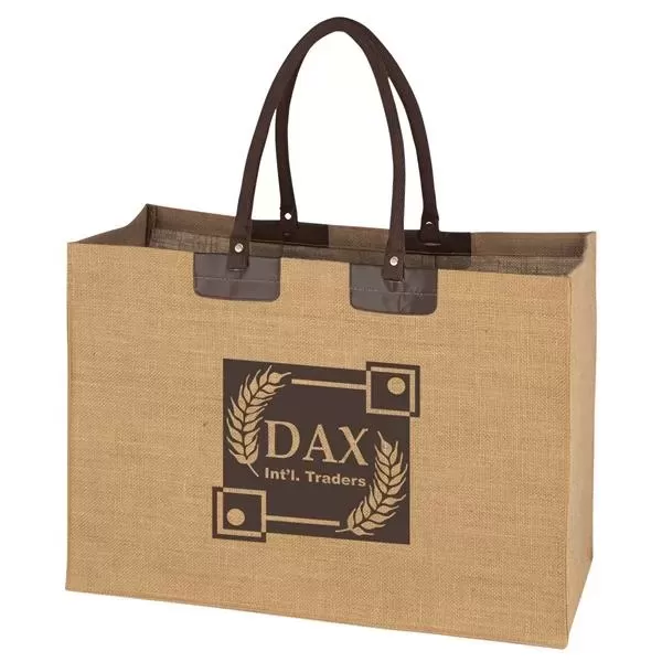 Jumbo Jute Tote. Made