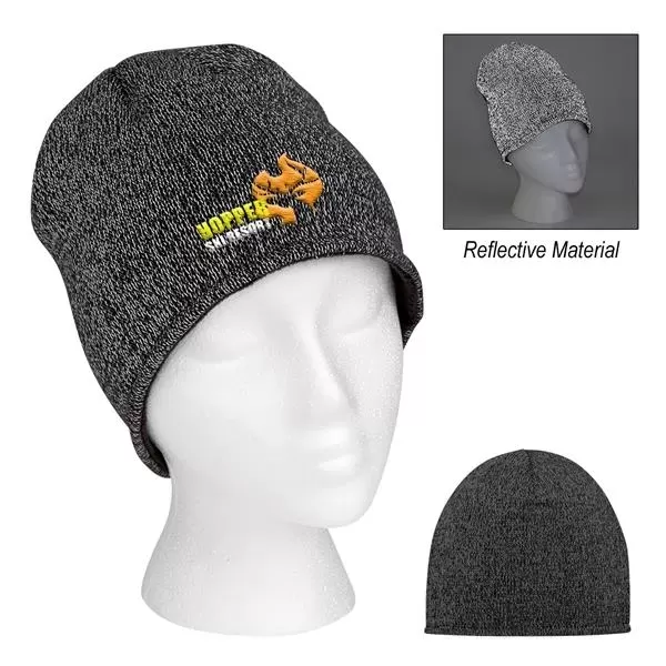 One-size-fits-all reflective beanie made