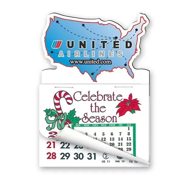 USA Map Shape Calendar