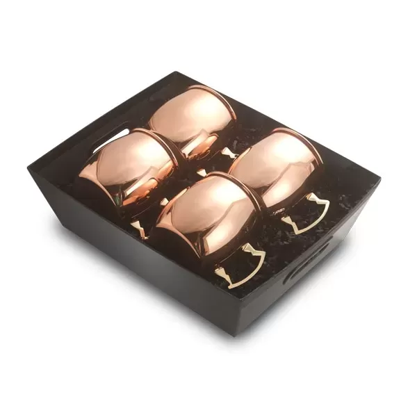 Set of four copper