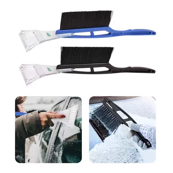 This 2-in-1 ice scraper