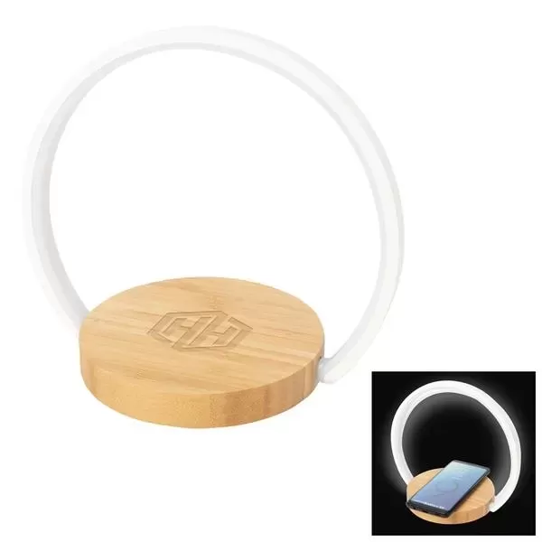 Bamboo Wireless Charger Night